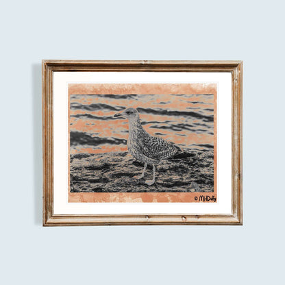 Irish Seagull Tea Stained